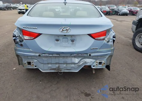 2013 Hyundai Elantra Limited из США, поврежденный, VIN KMHDH4AE9DU502978